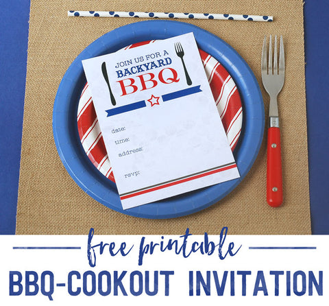 free printable cookout invitation bbq