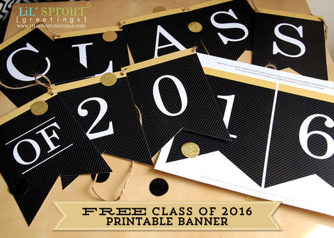 free class of 2016 graduation printables thank you note