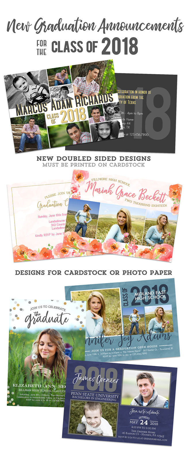 new-graduation-announcements-class-of-2018-lilsproutgreetings