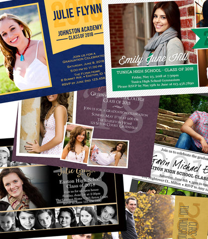 Class of 2018 Printable Graduation Announcements & Invitations by Lil' Sprout Greetings