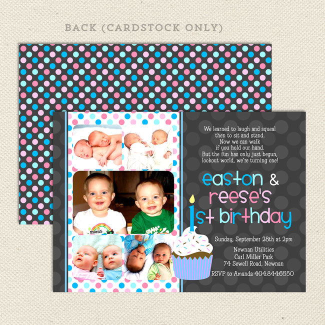 Boy Girl Party Invitations 6