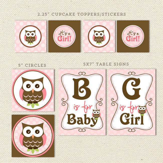 Printable Baby Shower Decorations For Girl
