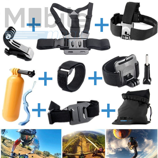 Basic Action Kamera Ausrüstung zu GoPro Hero 6 / 5 / Session 4 / 3+ / 3 / 2 / 1 / Xiaomi Yi Cam