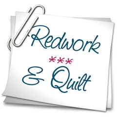 Redwork & Quilt Machine Embroidery Design