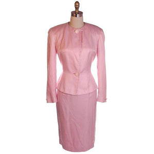 Vintage 1980s Ladies Suit Pink Silk Herbert Grossman Sz 8 – The Best ...