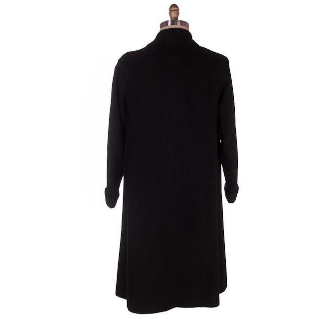 Vintage Ladies Classic Black Cashmere Coat 1950s M-L 44Bust – The Best ...