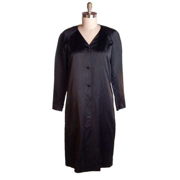 Vintage Dress Black Silk Sack Dress Givenchy Nouvelle Boutique 1970s M ...