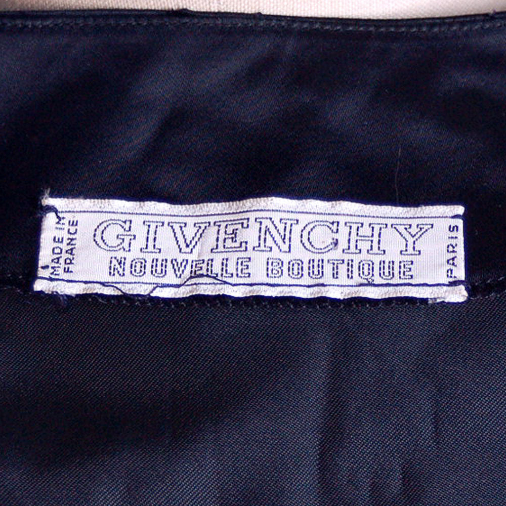 Vintage Dress Black Silk Sack Dress Givenchy Nouvelle Boutique 1970s M ...