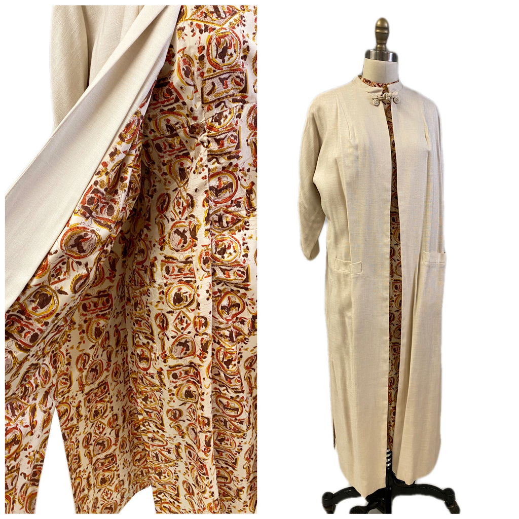 VTG NWT 1960-70s Golet Tapestry Womens Coat Classic Fit Natural