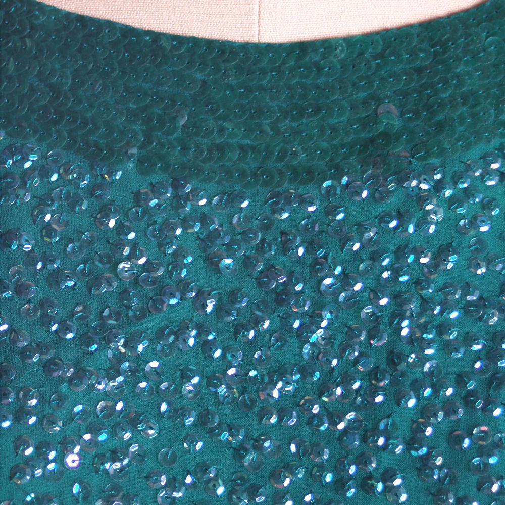 Vintage Blouse Silk Green Sequin Shell Royal Lynne 1950 S – The Best ...