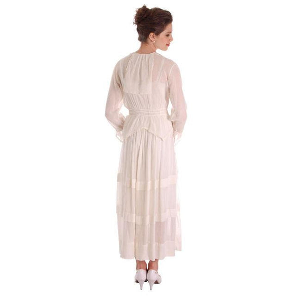 Vintage White Cotton Dress Titanic Era 1912-1914 36-27-Free – The Best ...