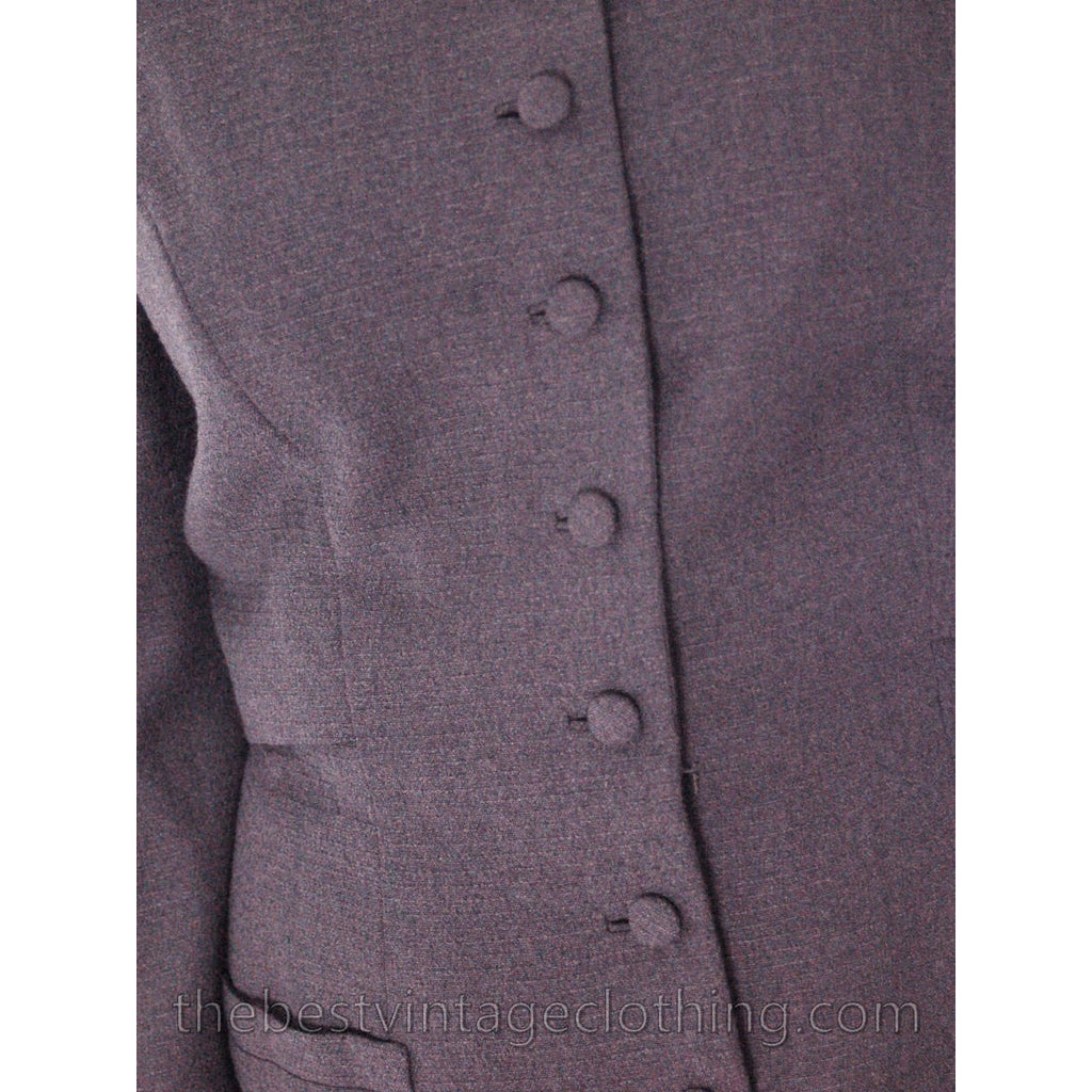 Jablow Suit Vintage 1950s Gray Womens Day Suit Damaged Costume 40-27-4 ...