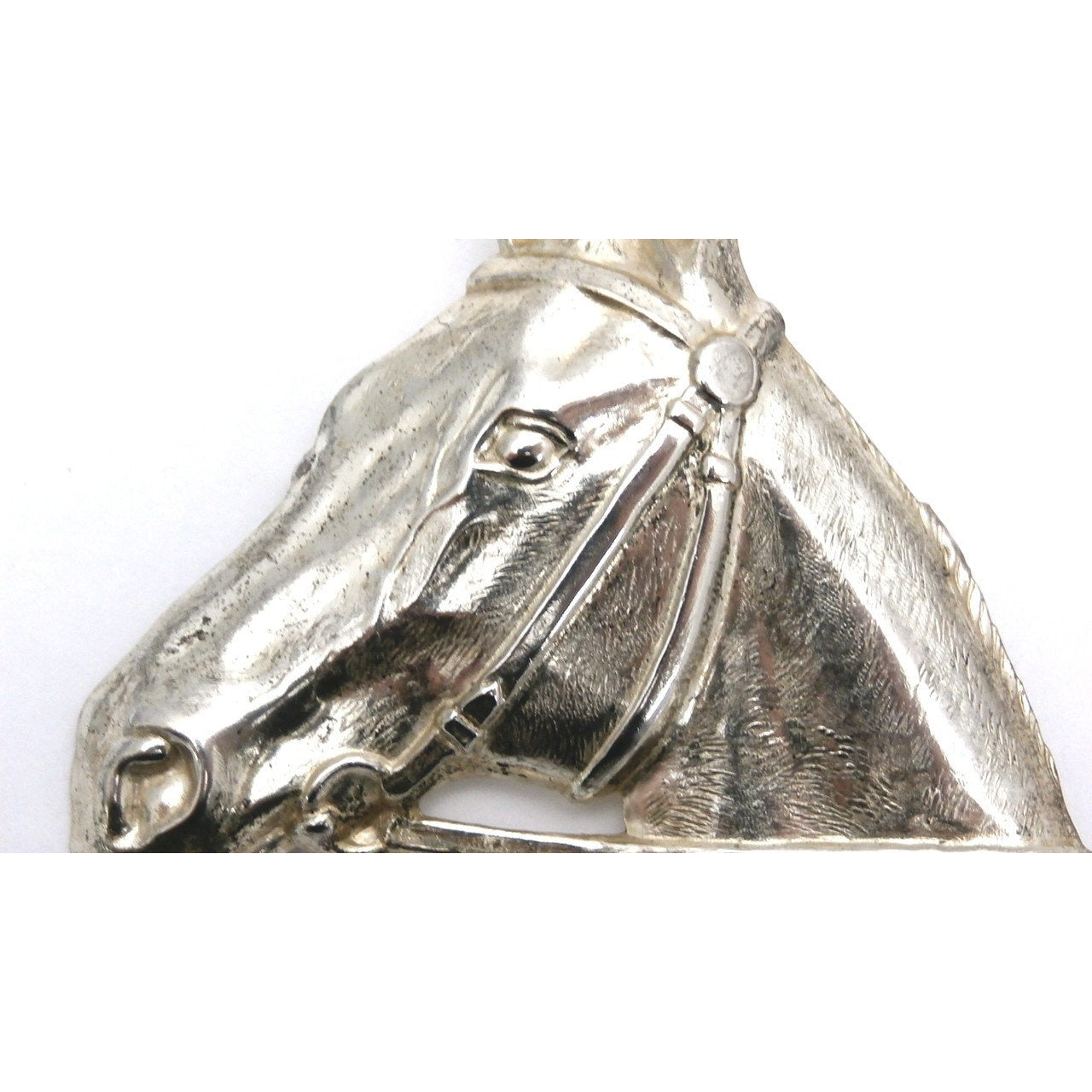 Vintage Silver Plated Horse Head Brooch Large 1920s-1930s – The Best ...