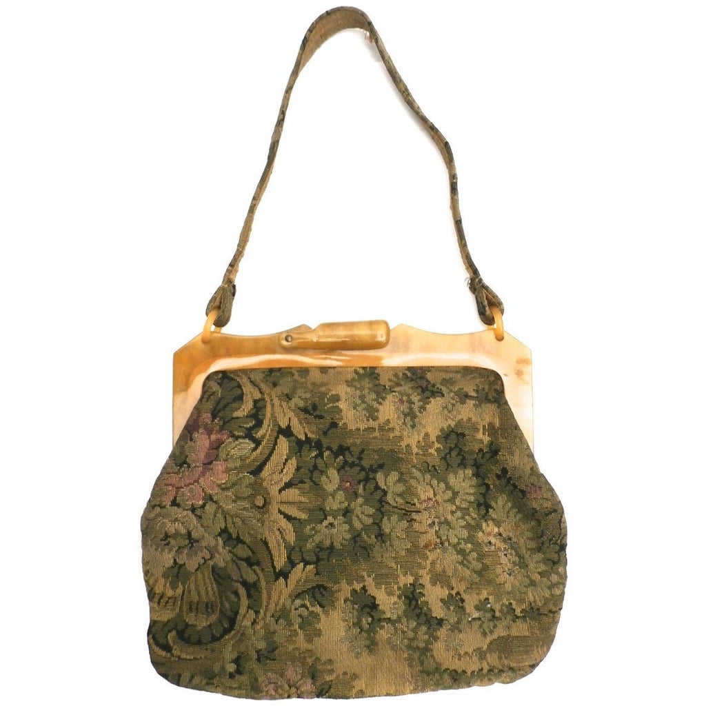 Vintage Ladies Purse Tapestry & Celluloid Frame 1920s – The Best ...
