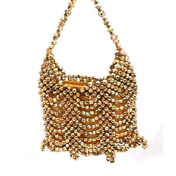 Vintage Gold Beaded Purse Handbag Evening Alfredo Picchi 1960s – The ...