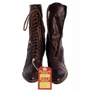 Antique Vintage Victorian Leather Boots 