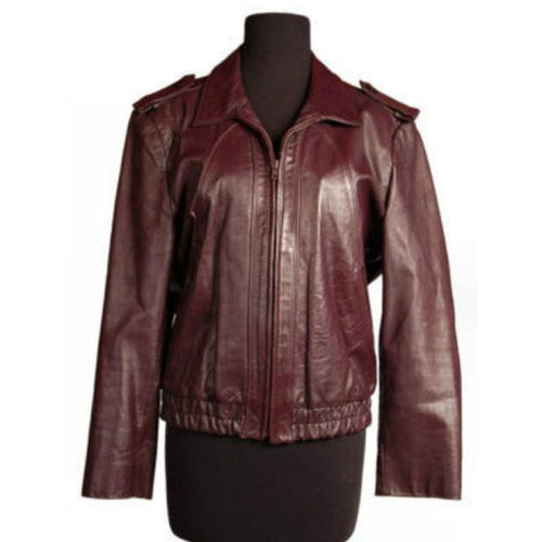 size:M vaultroom LEATHER BOMBER JACKET