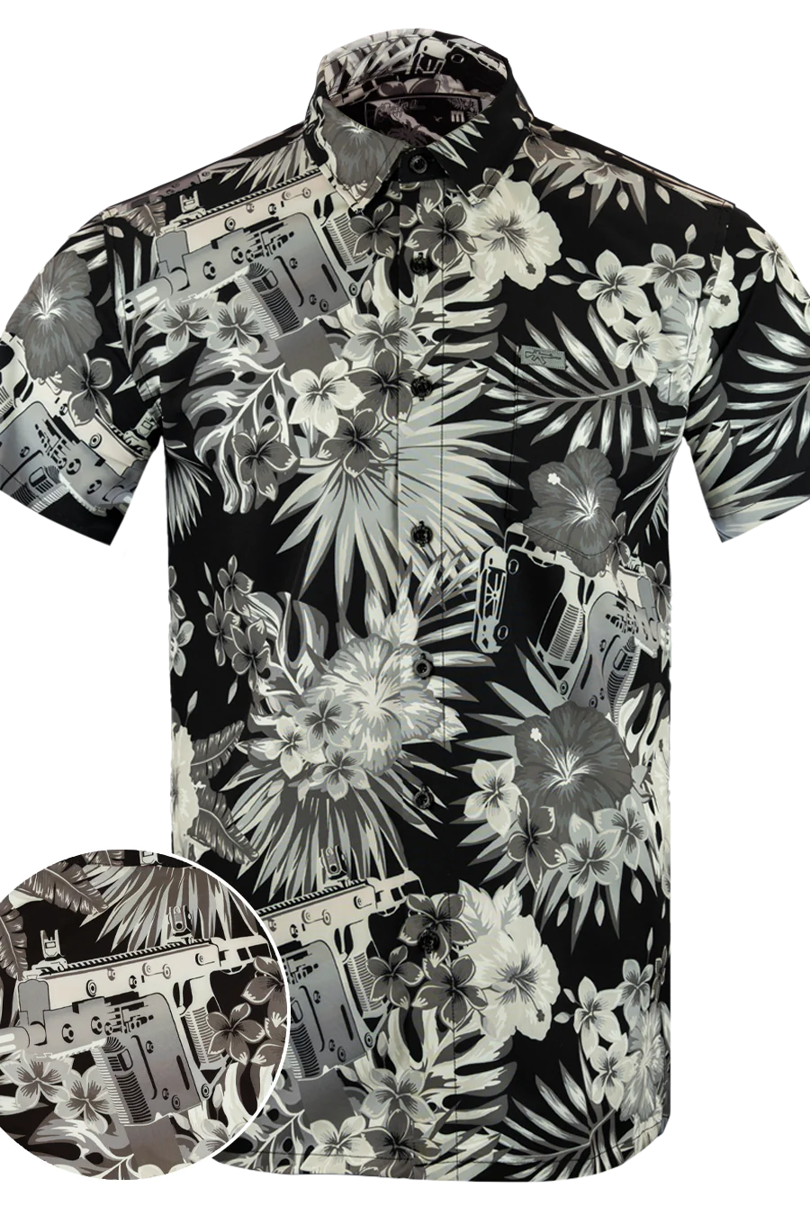 UniJames Comfort Bliss Vector V2 (Black/White) Button Down For Men