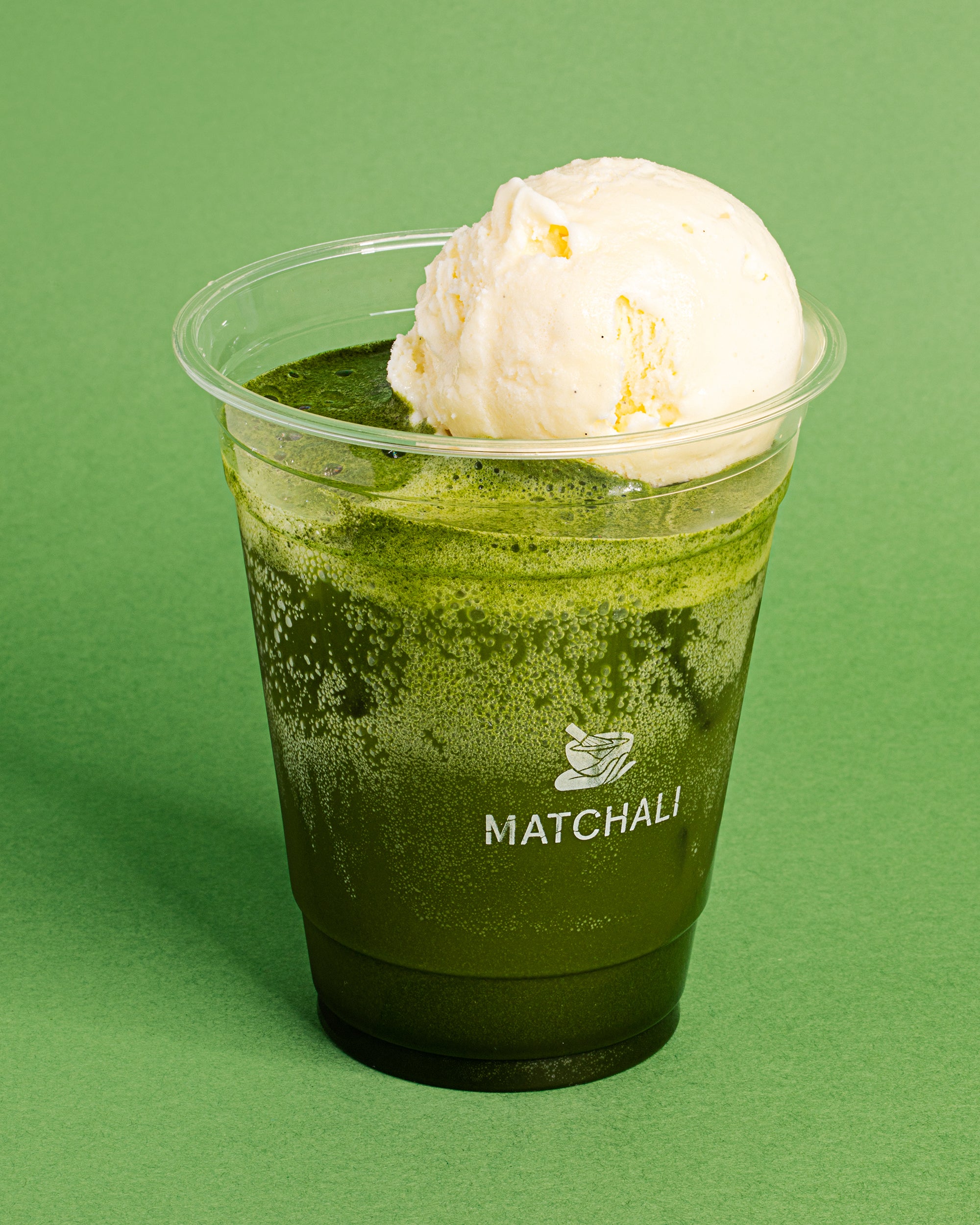 Matcha icecream float