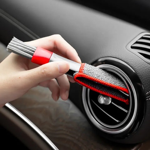 YSDSY Lot de 9 brosses de nettoyage pour voiture avec collecteur de  poussière de climatisation, bros