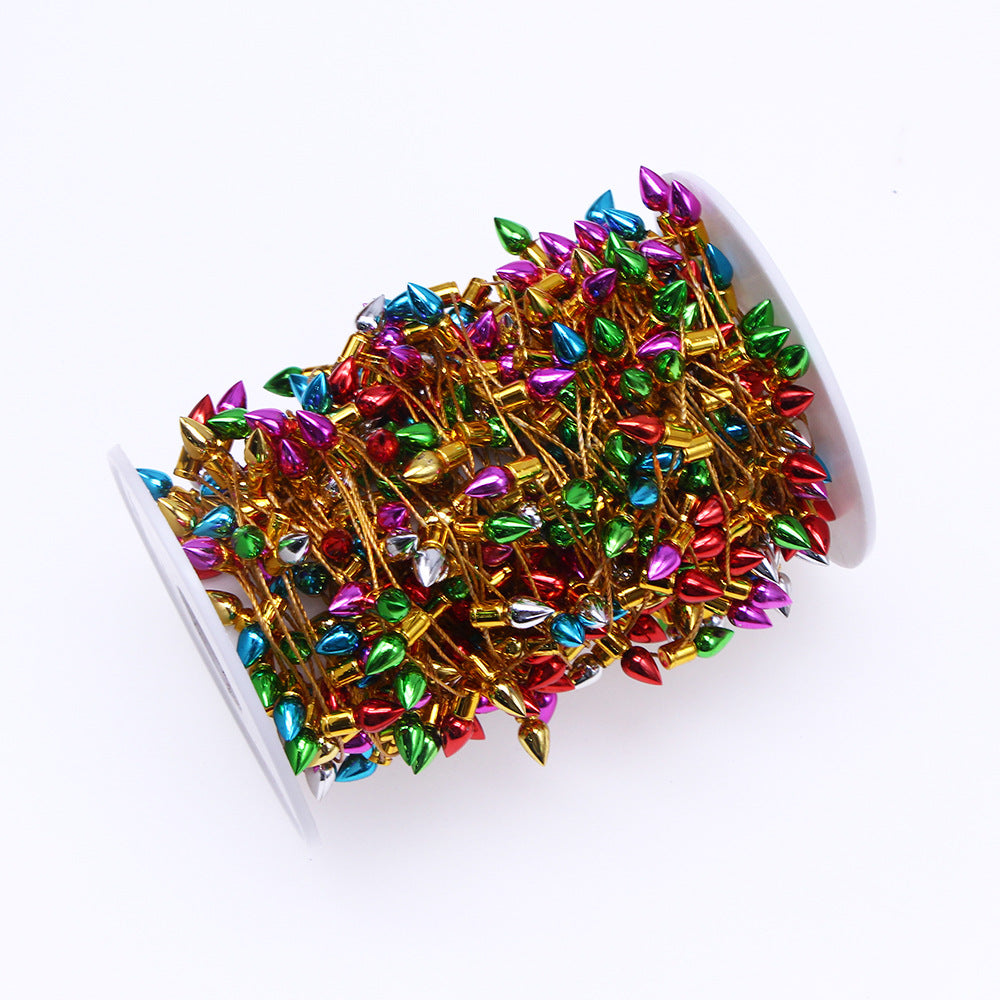 DIY electroplated plastic light bulb string