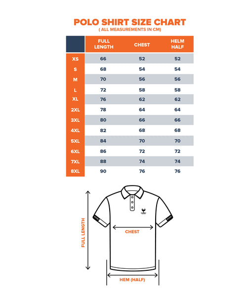 Size Chart – MindGuard Workwear PTY LTD