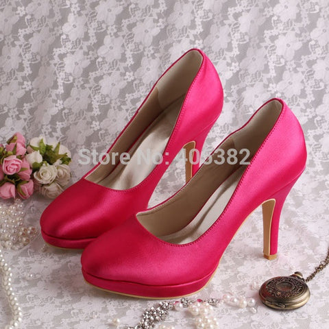 hot pink wedding shoes