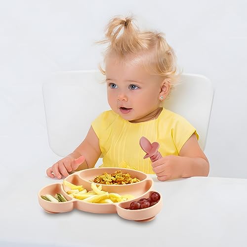 Silicone Baby Spoons and Fork Feeding Set(6pack) – PandaEar