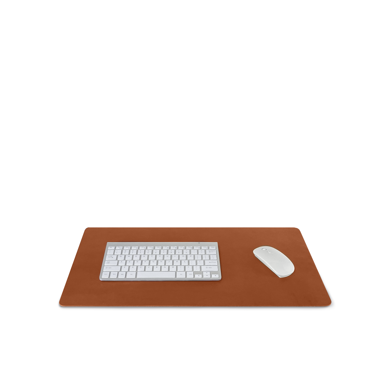 tan leather desk pad