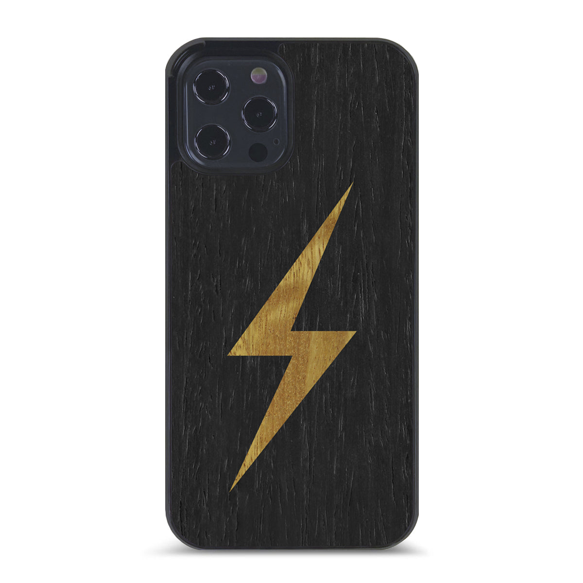 Gold Lightning Bolt Wood Iphone 12 Pro Max Explorer Case Wooden Cases Cover Up