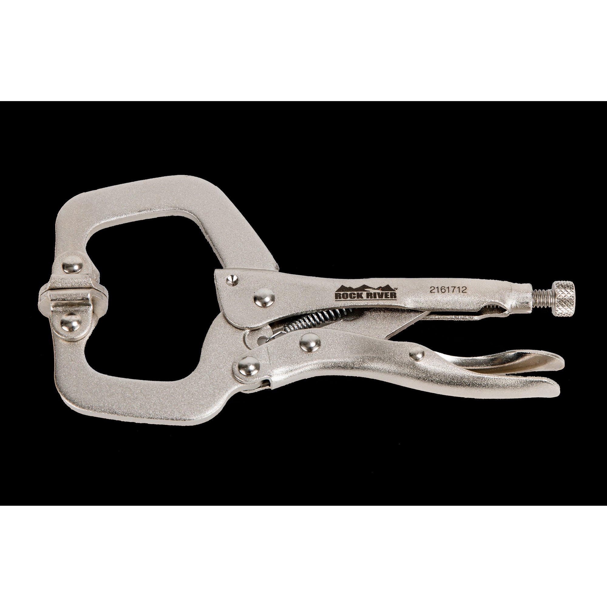 Clamps - 6" Nickel Plated C-Clamps Locking Pliers With Pads - Rock River
