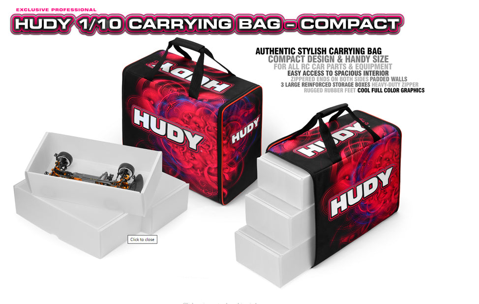 Caractéristiques du sac de transport compact Hudy