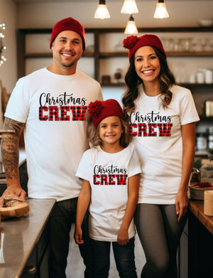 The Buffalo Plaid Matching Christmas Crew Set - Designs and Creations by Bambi, LLC