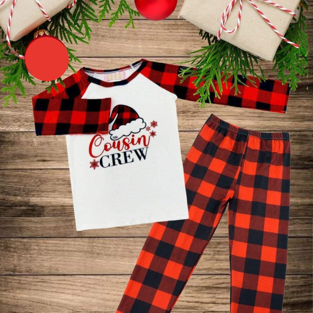 Kids 2 Pc Christmas Pajamas - Stuart Tartan Holiday Plaid