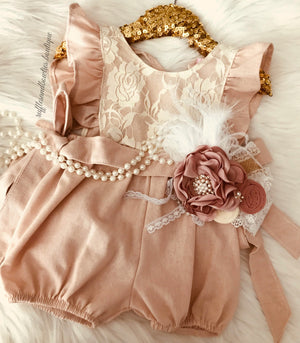 boho baby romper