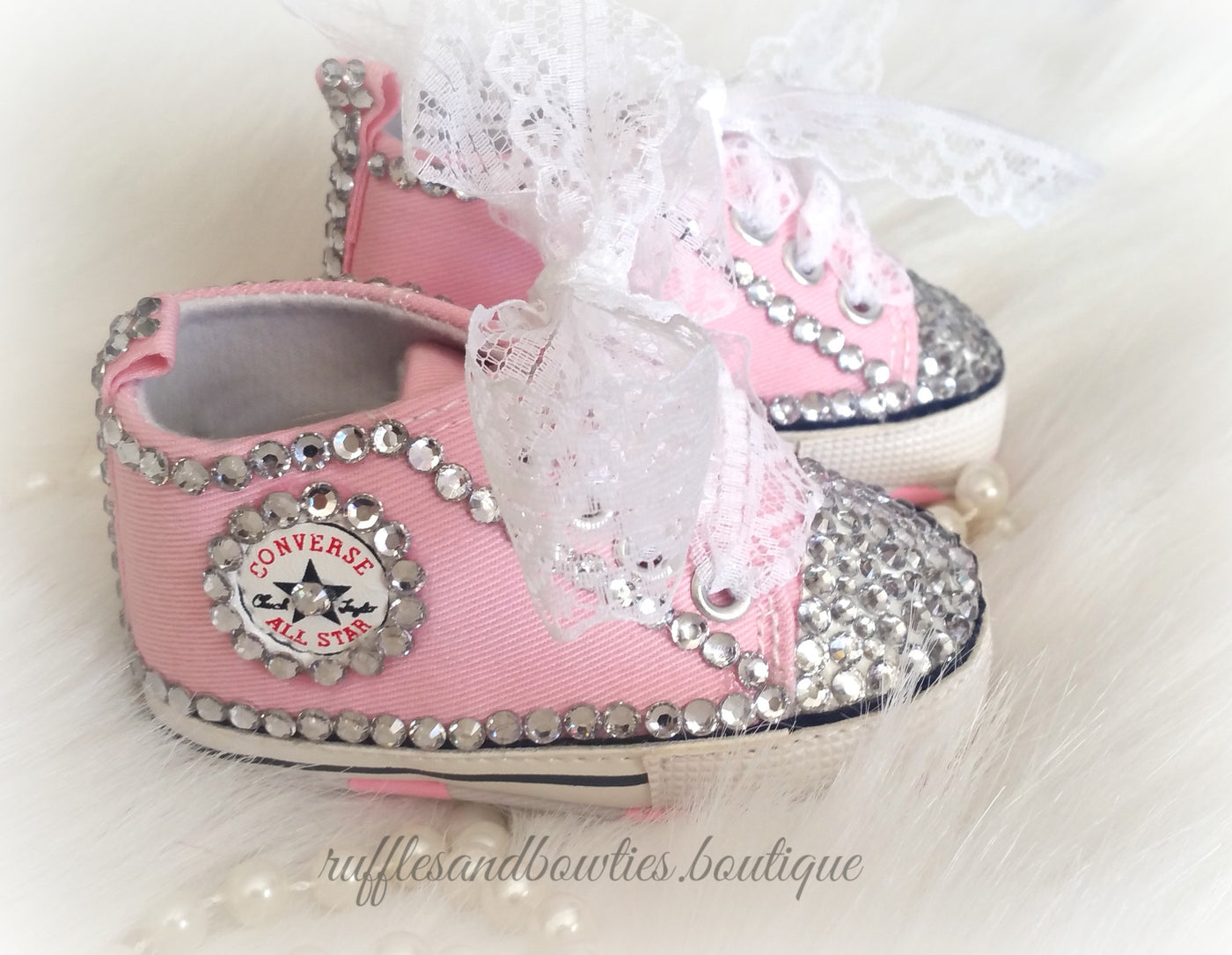 baby girl pink converse shoes