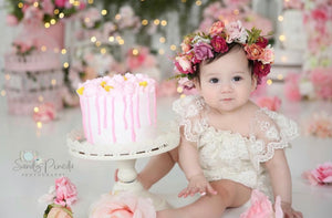 baby girl one year old birthday dress