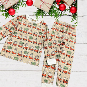 Kids 2 Pc Christmas Pajamas - Little Tykes Holiday Car