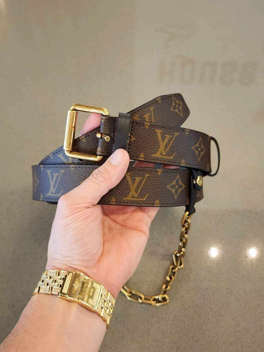 LOUIS VUITTON Monogram Canvas belt Size 44