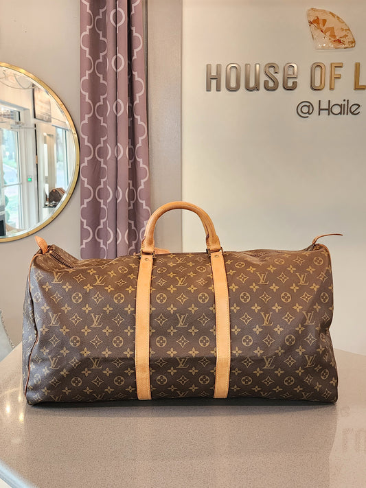 LOUIS VUITTON Monogram Keepall Bandouliere 50 1307681