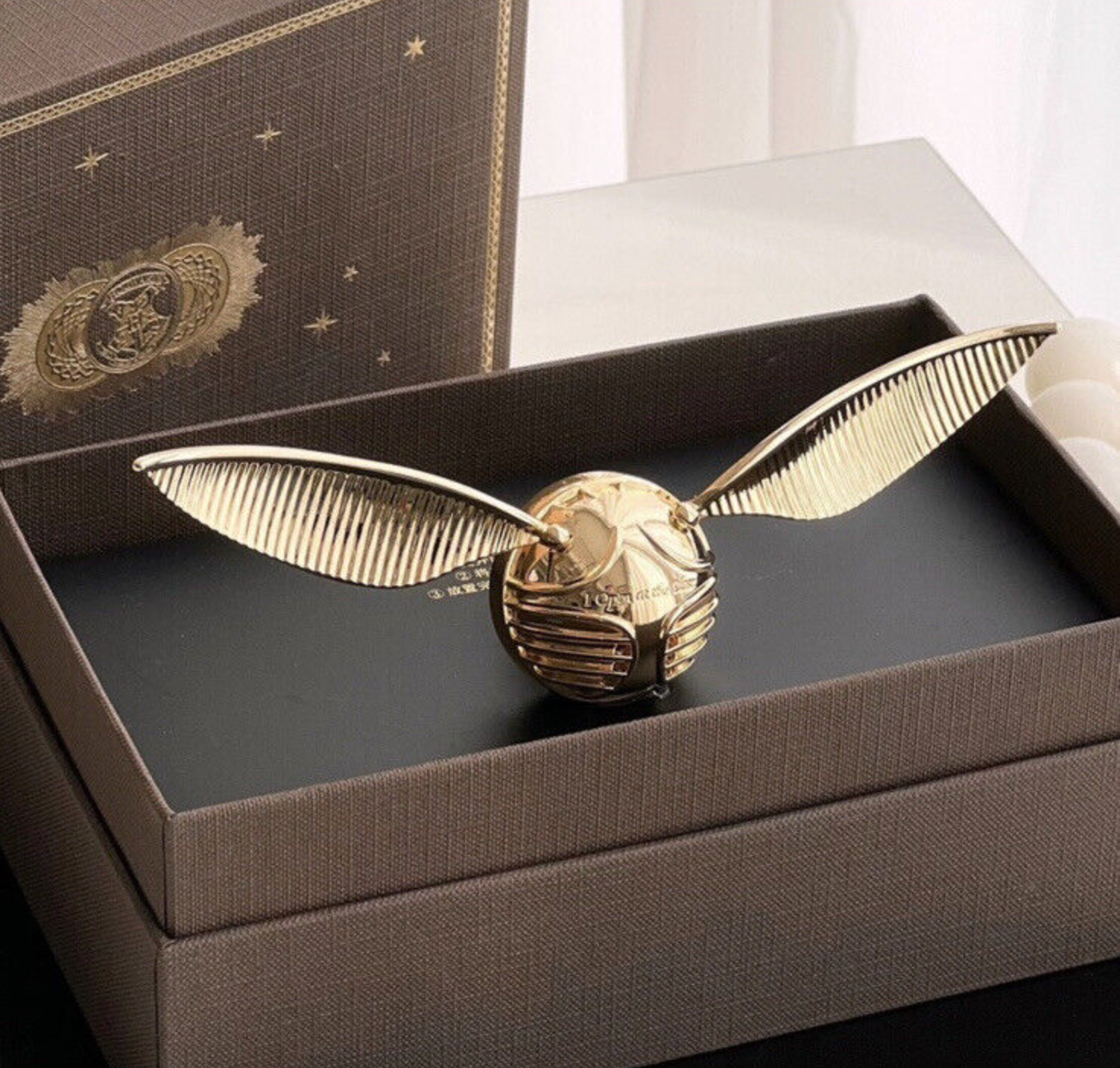The Golden Snitch Ring Box 18K Yellow Gold