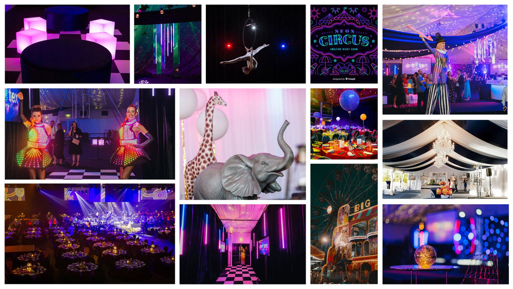 Moodboard of Cirque Du Soleil Event Styling