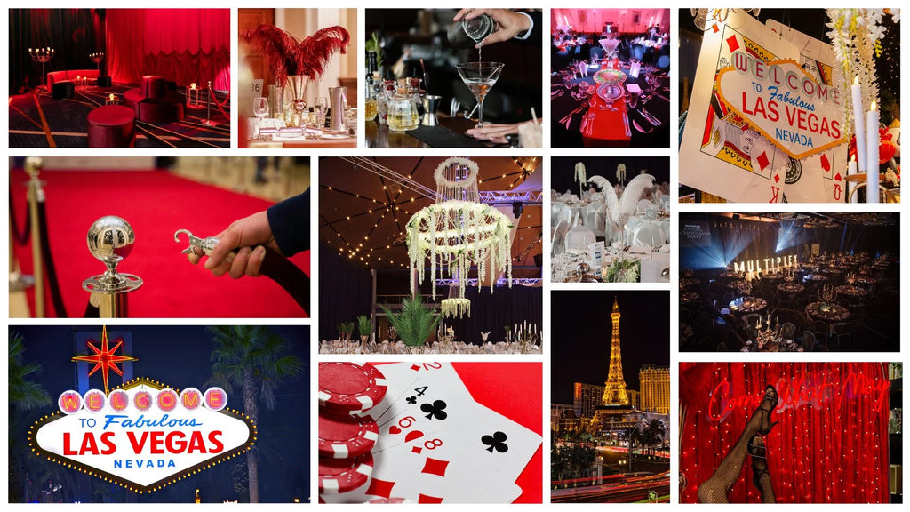 Moodboard of Casino Royale Event Styling