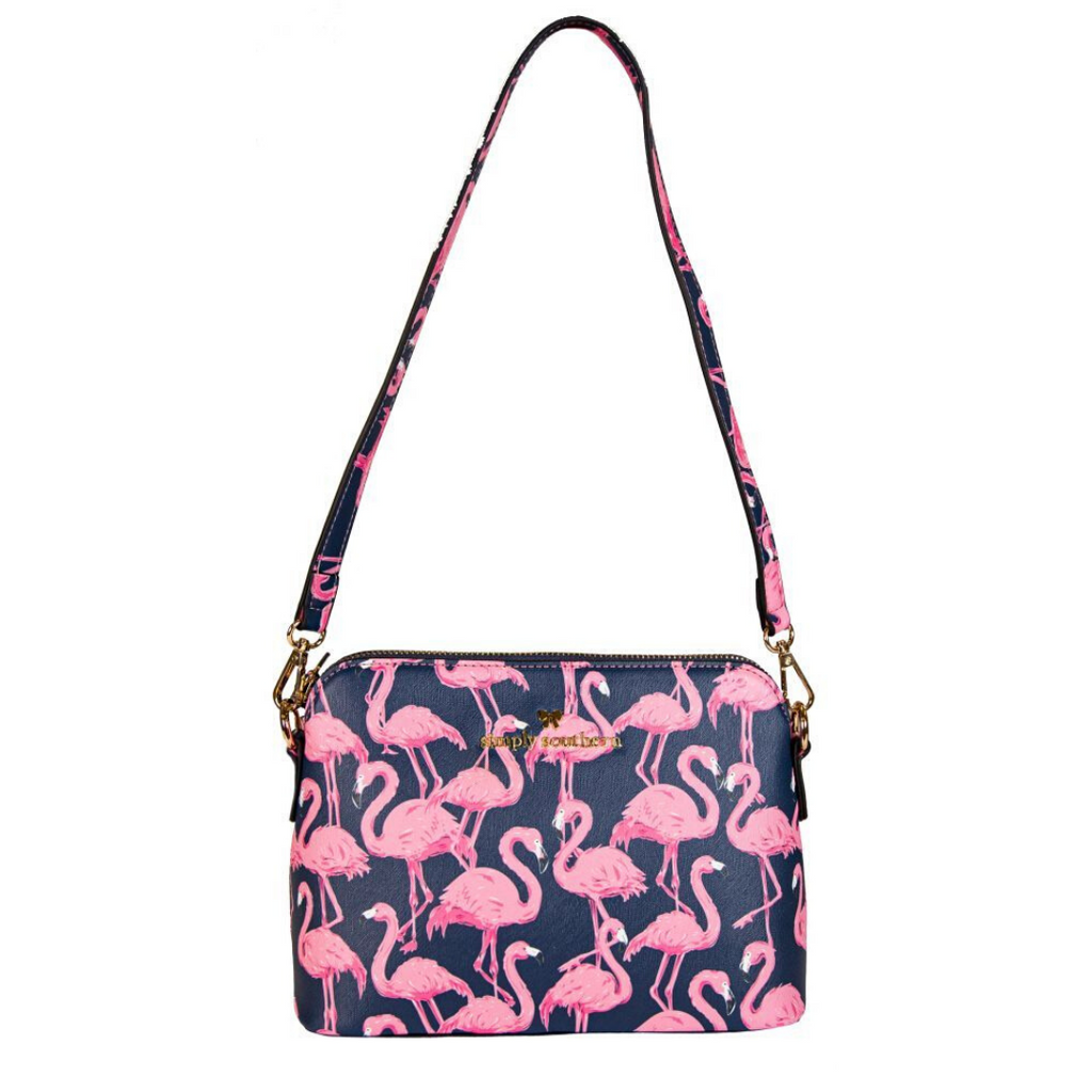 flamingo luggage strap