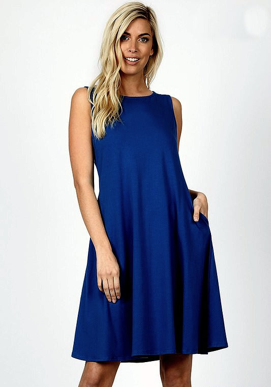 Blueberry Twist Dress Color Sapphire Navy – The Pink Silhouette