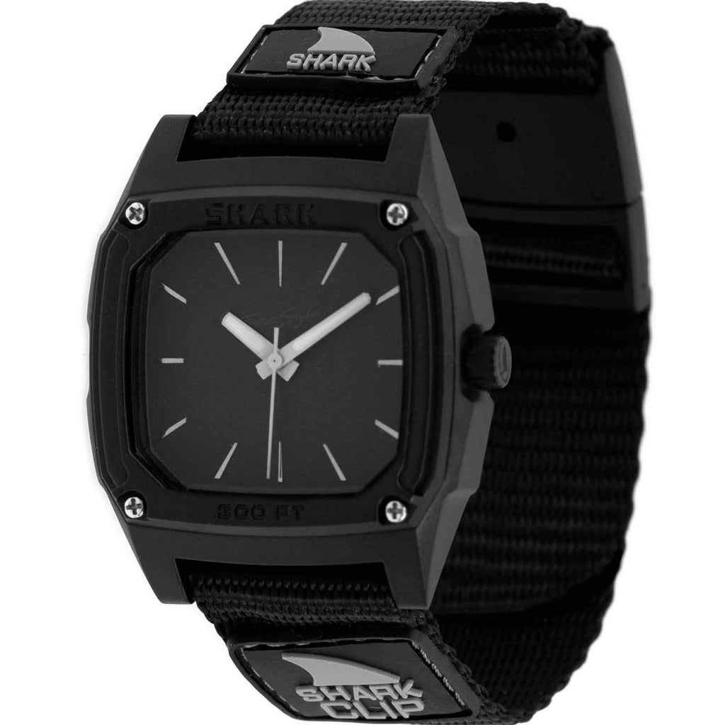 Freestyle Watch Shark Clip Analog Black Out