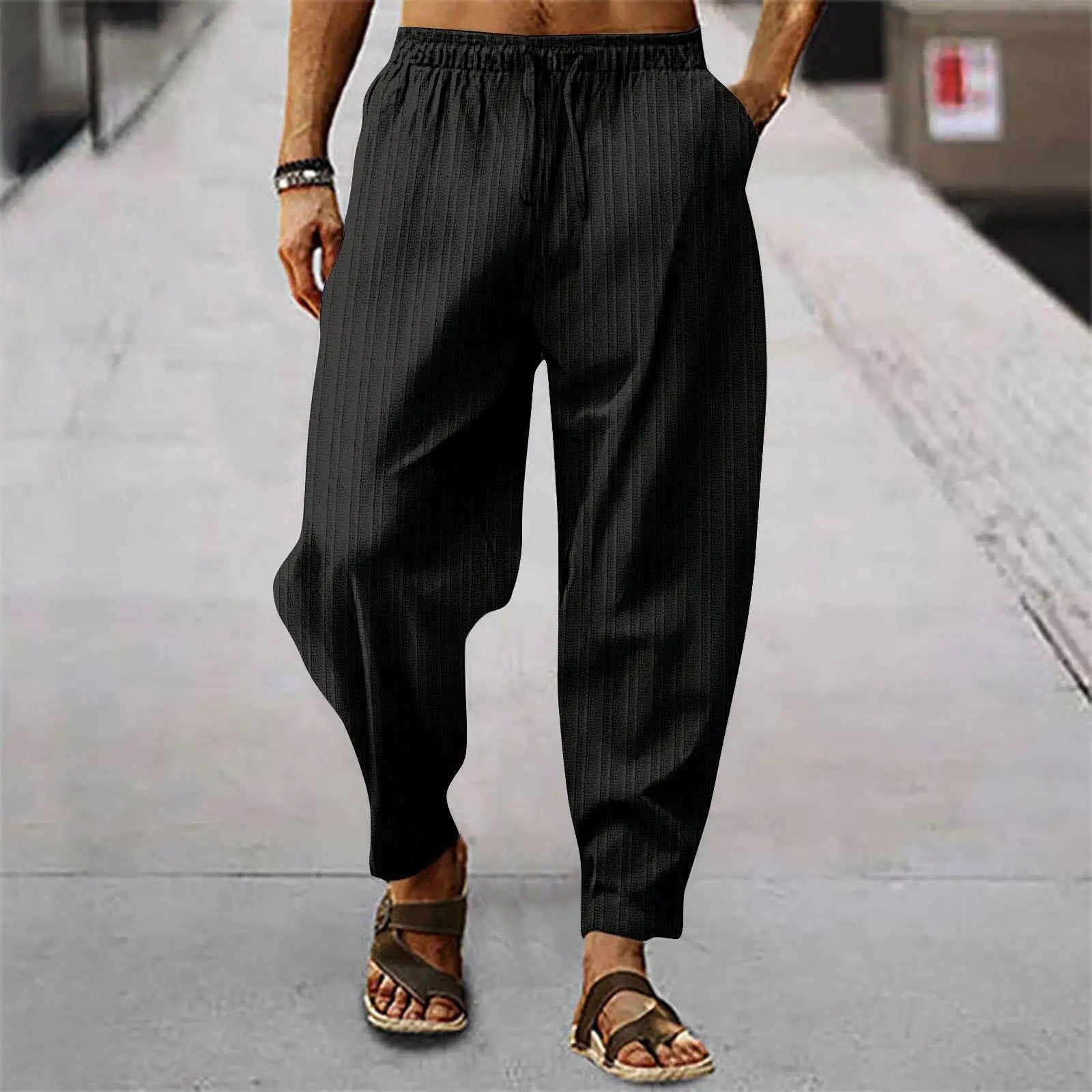 Product image showing the versatility of the pants
