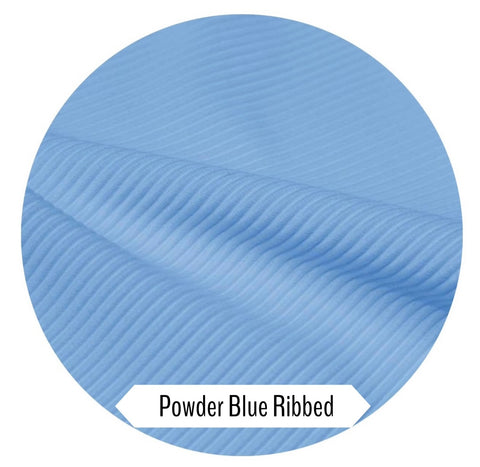 powder blue ribbed