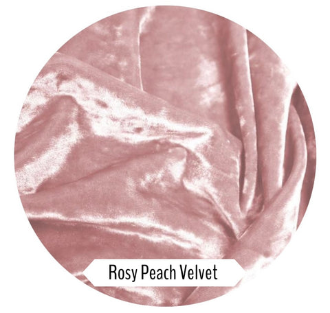rosy peach velvet