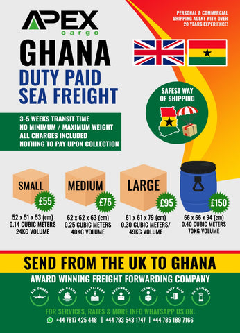 Ghana Sea Freight Duty Paid